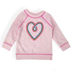 Cat & Jack Toddler Girls' Long Sleeve Sweatshirt Cherry Cream size 18M